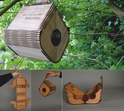 Cnc Laser Cut Design Wooden Bird Box Free CDR