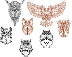 Collection Of Owl Engrave Free CDR