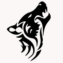 Tattoo Tribal Wolf Silhouette Animal Free CDR