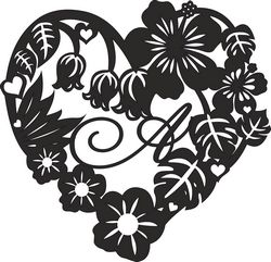Valentine Rose Flower Heart Design Free CDR