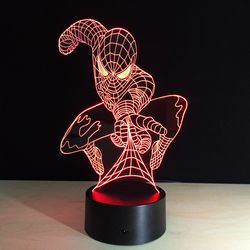 3d Illusion Lamp Spiderman Night Light Free CDR