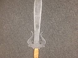Acrylic Ice Sword Made At Hexlab Makerspace Laser Cut Design Template Free CDR