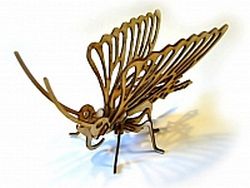 Laser Cut 3d Puzzle Butterfly Template Free CDR