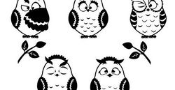 Owls silhouette Free CDR
