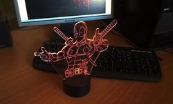 Deadpool Night Light 3D illusion Free CDR