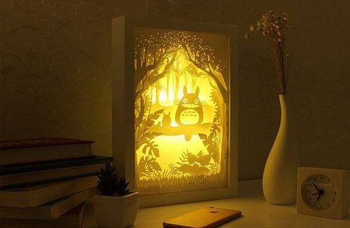 Laser Cut My Neighbor Totoro 3d Lightbox Lamp Free CDR