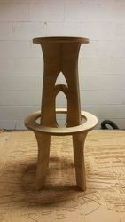 Laser Cut Cnc Backless Bar Stool Router Plans Free CDR