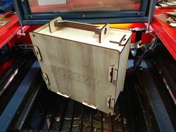 Laser Cut Cnc Box With Handle 6mm Free CDR
