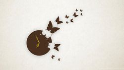 Laser Cut Butterfly Wall Clock 3d Puzzle Free CDR