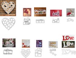 Laser Cut Valentine Frames 3d Puzzle Free CDR