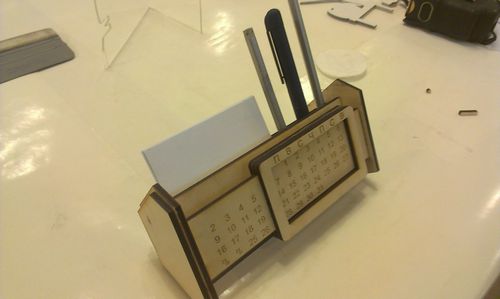 Lasercut Calendar 3d Puzzle Free CDR