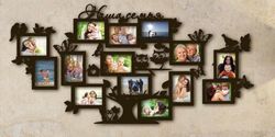 Tree Photo Frame Laser Cut Template 3d Puzzle Free CDR