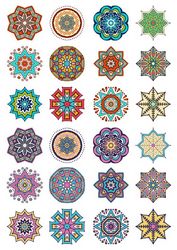 Round Ornaments Collection Art Free CDR