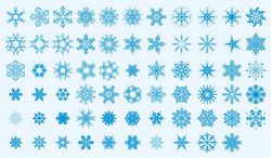 Snowflakes Art Collection Ornament Free CDR