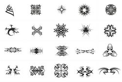 Tribal Tattoo Designs Illustration Pack Ornament Free CDR