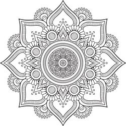 Mandala Floral Tattoo Design Ornament Free CDR