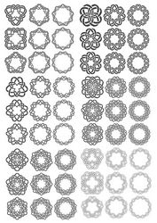 Ornamental Round Decors Free CDR