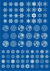 Snowflake Shape Set Ornament Free CDR