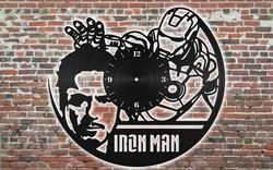 Laser Cut Iron Man Clock Free CDR