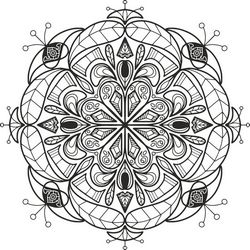 Floral Mandala Design Ornament Free CDR