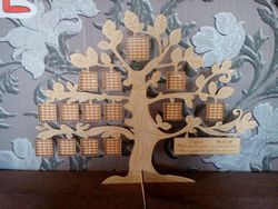 Laser Cut Tree Family Frame 3d Puzzle Free CDR