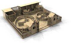 Laser Cut Wooden Zoo Park Free CDR
