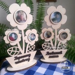 Laser Cut Family Tree Plant Flower Photo Frames Free CDR