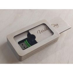 Laser Cut Flash Drive Box With Sliding Lid Free CDR