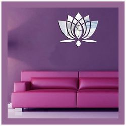 Laser Cut Lotus Flower Wall Clock Template Free CDR