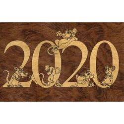 Laser Cut New Year 2020 Template Free CDR