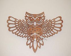 Owl Clock Design Free CDR