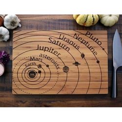 Laser Cut Planets Vector Art On Cutting Board Free CDR
