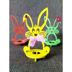 Laser Cut Wooden Easter Bunny Rabbit Free CDR
