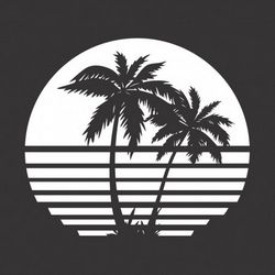 Palm Tree Vector For Laser Cutting Free CDR