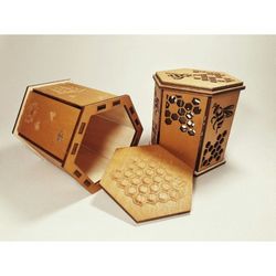 Laser Cut Box For Jar Of Honey Free CDR