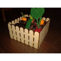 Laser Cut Flower Fence Box Template Free CDR