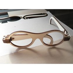 Laser Cut Foldable Wooden Glasses Free CDR