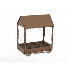Laser Cut Plywood Candy Cart Template Free CDR