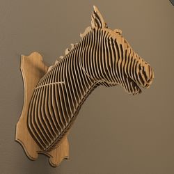 Animal Horse Head File For Cnc Laser Cut Free CDR