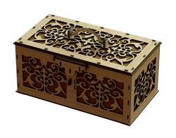 Laser Cut Wood Beautiful Box Template Free CDR