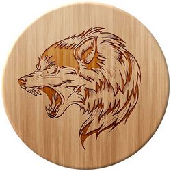Wolf Laser Wood Engraving Format Free CDR