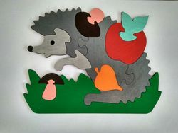 Laser Cut Hedgehog Jigsaw Puzzle Game For Kids Free CDR