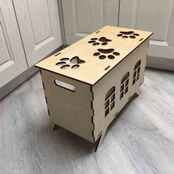 Cat House Template Laser Cut Free CDR