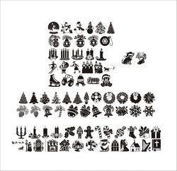 Christmas Tree Ornament Decoration Collection Free CDR
