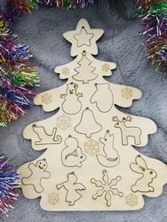 Laser Cut Christmas Decorations Free CDR