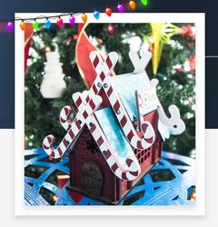 Laser Cut Christmas Santas Mailbox Free CDR