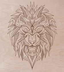 Laser Cut Engraving Lion Template Free CDR