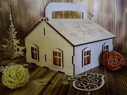 Laser Cut Plywood House Free CDR