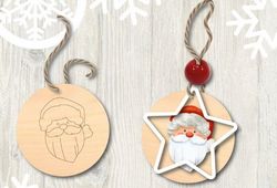 Santa Claus Template For Laser Cutting Free CDR