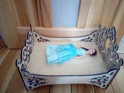 Laser Cut Doll Bed Free CDR
